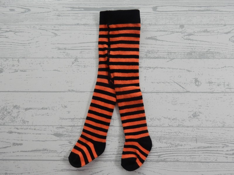 Maillot baby zwart oranje gestreept maat 62