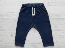 H&M baby broek donkerblauw maat 98