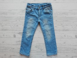 Prenatal jeans spijkerbroek licht blauw destroyed slim fit maat 98