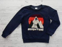 Hema sweater donkerblauw Adventure maat 122-128