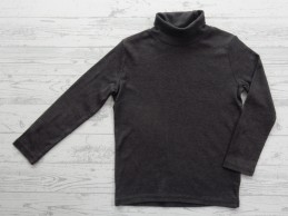 H&M basic shirt met col donkergrijs maat 110-116