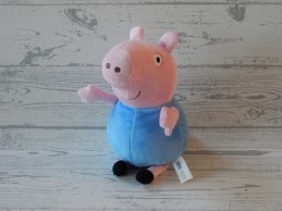 Peppa Pig Play by Play knuffel velours roze blauw George
