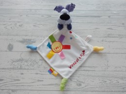 Woezel en Pip knuffeldoek velours zonnetje sterretjes Woezel 2017