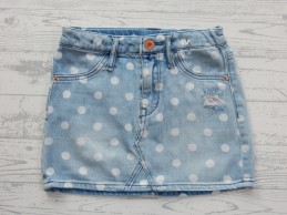 H&M denim rok met stippen spijkerrok licht maat 122