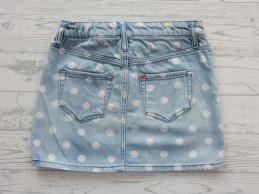 H&M denim rok met stippen spijkerrok licht maat 122