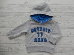 Babyface sweater grijs melange blauw Detroit Area maat 68