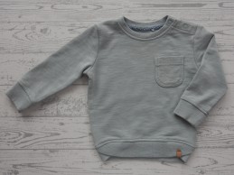 Prenatal sweater mint lichtgroen borstzakje maat 68