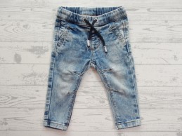 Spijkerbroek baby jeans denimblauw licht maat 74