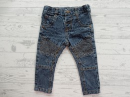 Spijkerbroek baby jeans gevoerd blauw bruin maat 74