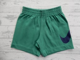 Nike short tricot groen donkerblauw Nike logo maat 86-92