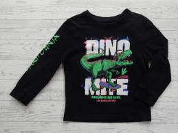 Longsleeve zwart groen roze blauw Dino Mite maat 92-98