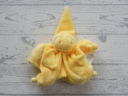 Difrax knuffeldoek softdoek tutpopje velours geel