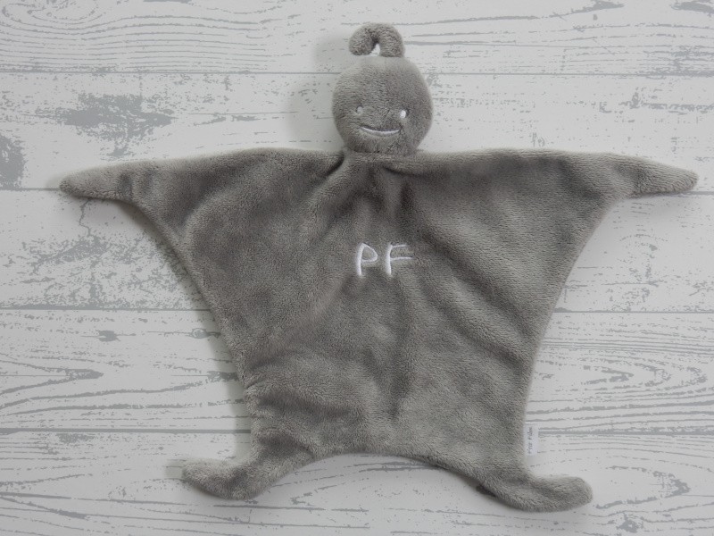 Petit Filou P'tit Filou knuffeldoek velours grijs