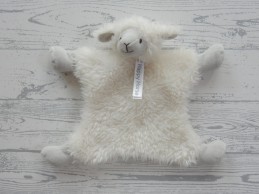 Happy Horse knuffeldoek velours wit Lama Lily