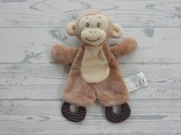 Action Zd trading knuffeldoek velours beige bruin aap