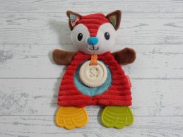 Infantino knisperdoek velours rood bruin bijtstuk Vos