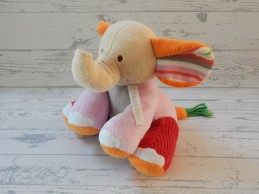 Happy Horse knuffel velours gebreid roze oranje groen olifant Gaby