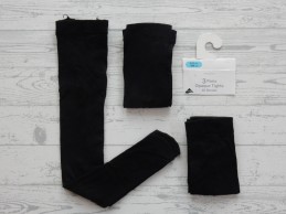 Panty opaque tights zwart 40 denier 3 stuks maat 3-4 jaar