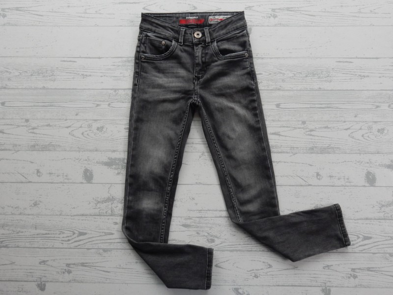 Vingino jeans spijkerbroek grijs superskinny Bianca maat 122