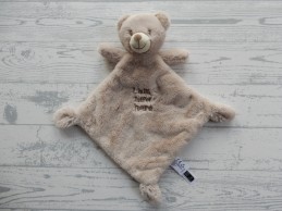 Nicotoy knuffeldoek velours beige beer I am New Here