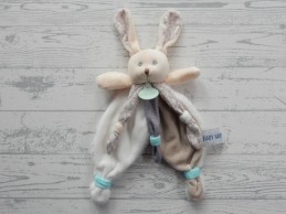 Baby Nat knuffeldoek velours doudou lapin Poupi nature konijn
