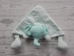 Primark Baby knuffeldoek driehoek tricot mint groen Olifant