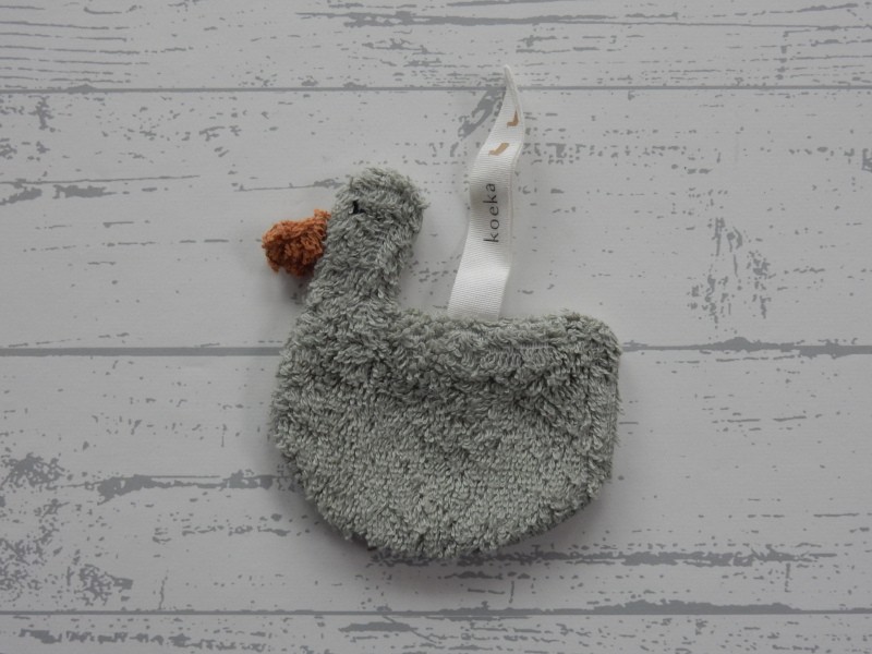 Koeka speendoekje badstof knisper eend Dijon Daily Shadow Green