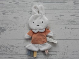 Nijntje knisperdoekje knuffeldoek velours wit bruin