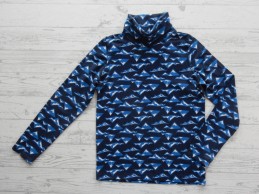 Kinder coltrui longsleeve donkerblauw bergen maat 122-128