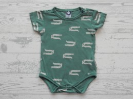 Tumble 'n Dry romper korte mouw groen krokodil maat 56