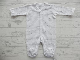 Baby Club jumpsuit wit grijs I'm New to the World maat 56