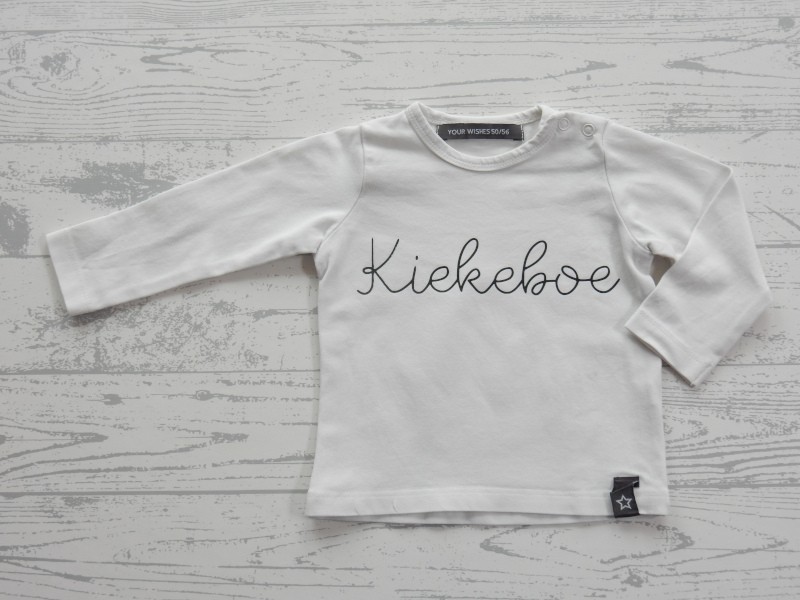 Your Wishes longsleeve wit Kiekeboe maat 50-56