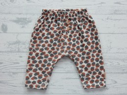 Hema newborn broek panter animal print bruin zwart maat 62