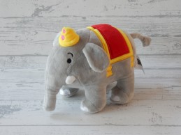 Bumba Studio 100 knuffel velours grijs olifant Tumbi