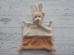 Ergee Kik Textilien knuffeldoek velours ecru bruin beer konijn