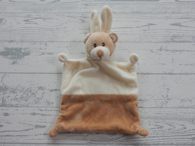 Ergee Kik Textilien knuffeldoek velours ecru bruin beer konijn