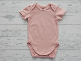 Hema romper korte mouw roze zalmroze