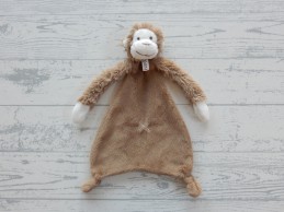 Happy Horse knuffeldoek velours bruin aap Mickey tuttle