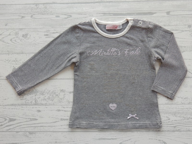 Mirtillo longsleeve donkerblauw gestreept Mirtillo's Cake maat 74