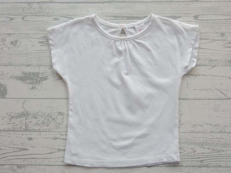 Baby Club t-shirt wit maat 80