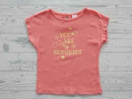 Baby Club t-shirt zalmroze koraal Sunshine maat 80