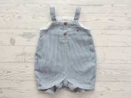 Tommy Hilfiger tuinbroek dungaree wit blauw gestreept maat 62