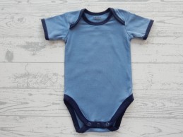 Hema romper korte mouw blauw donkerblauw maat 50-56