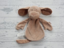 Zeeman knuffeldoek knuffellap velours bruin hond