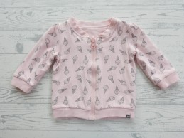 Z8 vest jas tricot roze zwart ijsjes Smikkel maat 68