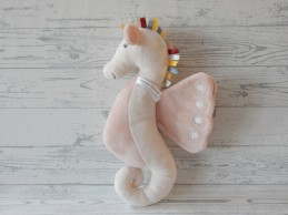 Happy Horse knuffel velours roze zeepaard Shiva 35 cm