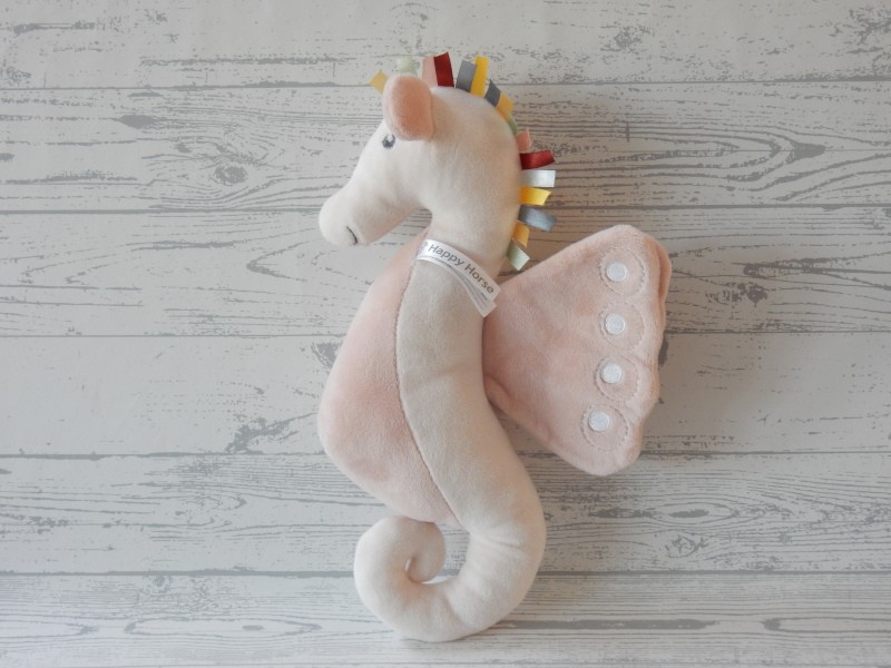 Happy Horse knuffel velours roze zeepaard Shiva 35 cm