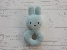 Nijntje knuffel rammelaar velours lichtgroen mint groen