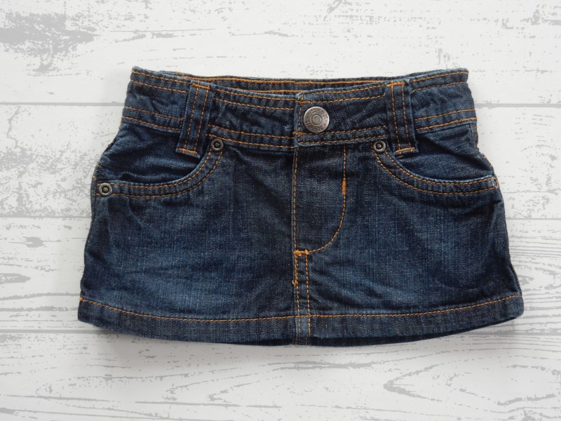 Hema spijkerrok donker bruin maat 62