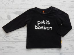 Hema newborn shirt zwart wit Petit BonBon maat 62